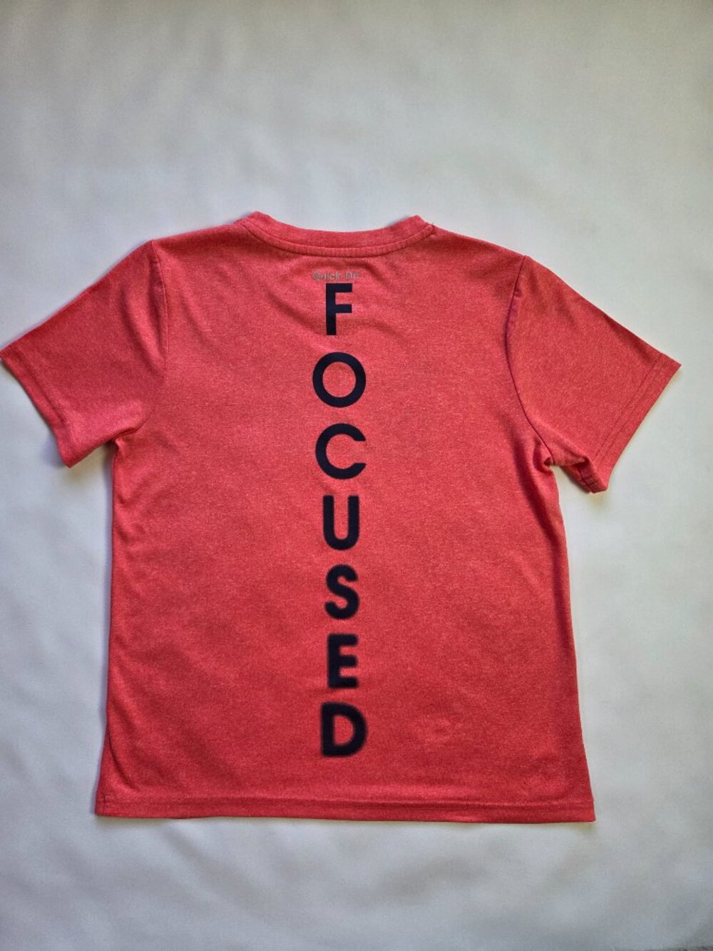 XERSION Boys Quick-Dri Graphic T-Shirt(size S 8)-Heather Orange(Dark Peach) - Picture 2 of 3